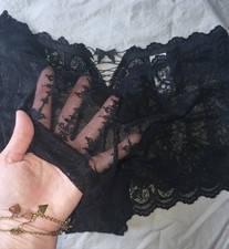 Balck Sheer French Knickers Size 16