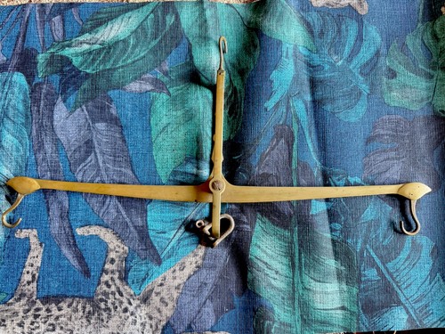 Vintage brass hanging - vintage, scales