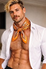 Sexy Luxury Men's Silk Square
