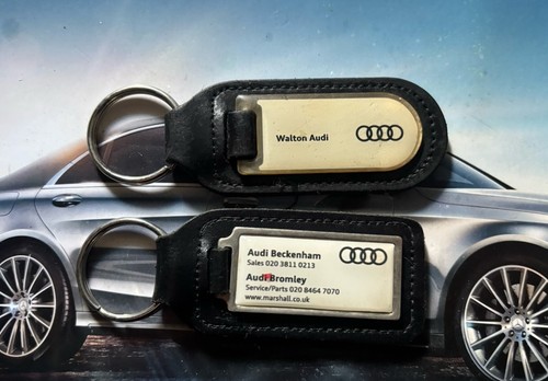 Two genuine audi - two, keyrings