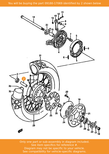 Suzuki spacer 09180 17069 - suzuki, oem