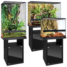 Exo Terra Natural Glass Terrariums & Cabinet Perfect Bundle Reptile Amphibian