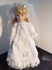 Wedding Dress Porcelain Doll