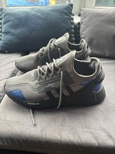 Great Adidas NMD R1 Trainers Black Blue Red Grey UK 10 