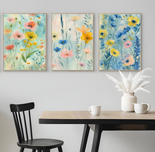 Set of 3 Watercolour-Style