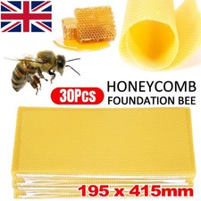 30PCS Beeswax Foundation Bee Hive Wax Frames Beekeeping Sheet Honeycomb