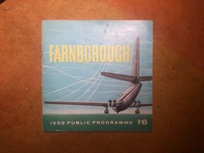 Farnborough Airshow, 1959 Public Programme.