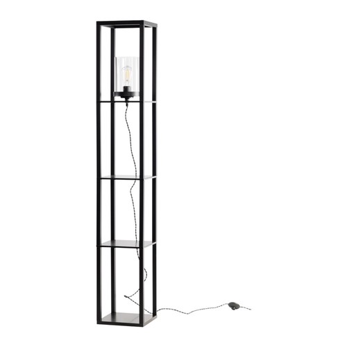 Modern shelved unit floor lamp - unit,
