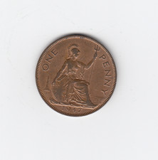 United Kingdom 1947 George VI English One Penny Nice Coin (19471pa)