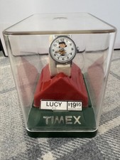 Timex Peanuts Snoopy Lucy Windup watch with Case & Papers - Vintage Running
