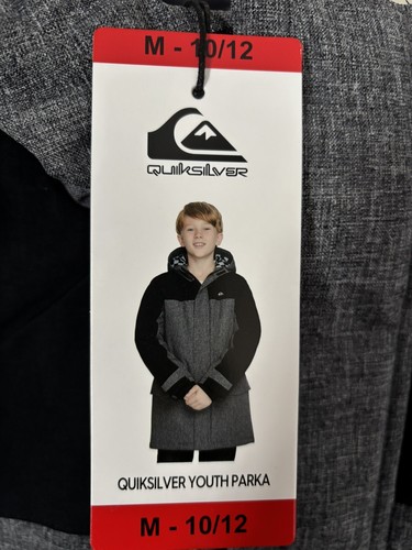 Quicksilver boys zip parka - quicksilver, up