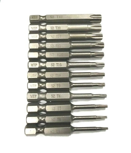 Torx screwdriver bit 12pcs - torx,