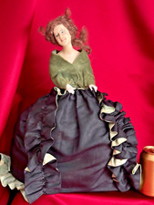 ANTIQUE TEA COSY HALF DOLL