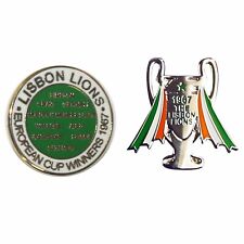 New Celtic 1967 European Champions Badge Set, Celtic Lisbon Lions Pin Badge Set