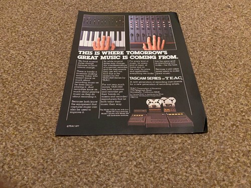 Jbf33 advert 11x8 tascam - advert,