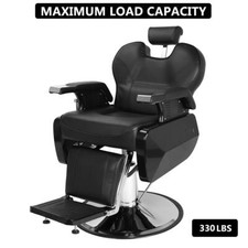 Heavy Duty Reclining Barber Chair Salon Shaving Tattoo Hairdresser Styling Chair