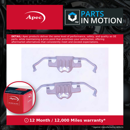 Brake pad fitting kit fits - fitting,