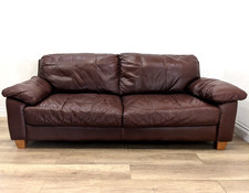 SOFA 3 Seater Brown Leather