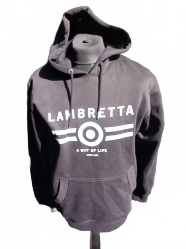 Lambretta black hoodie with - lambretta, xl