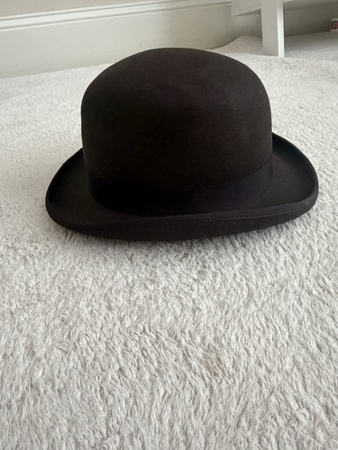Wool felt derby bowler hat - felt,