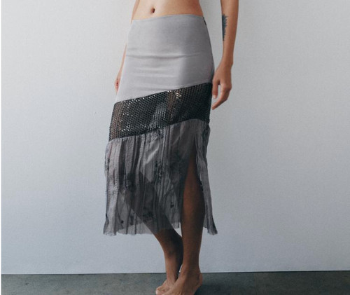 Zara sequin mix - sequin, skirt