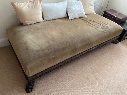 Antique couch with two - antique,