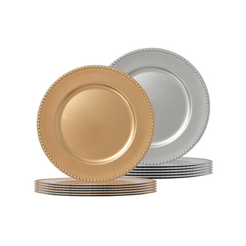 Round charger plates 33cm - round,