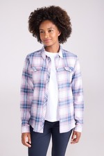 Mountain Warehouse Womens Willow Brushed Flannel Shirt Ladies Lightweight Blouse