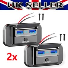 2x 12v Dual USB Fast Charger
