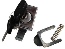 ukscooters VESPA TOOLBOX LOCK CHROME WITH TWO KEYS PX LML EFL GLOVEBOX NEW 