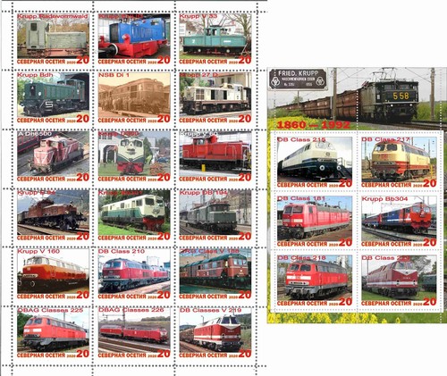 Stamp sheet block - stamp, krupp