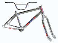 Skyway T/A 24 Inch Old School BMX Frame / Fork / Handlebar Kit Chrome
