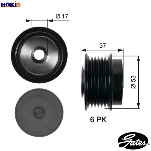 Alternator freewheel clutch - freewheel,