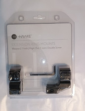 Hawke 1 Inch Extension Scope Mounts / High Profile - 1" Rings - Weaver Picattiny