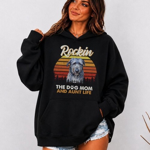Irish wolfhound hoodie - hoodie,, retro