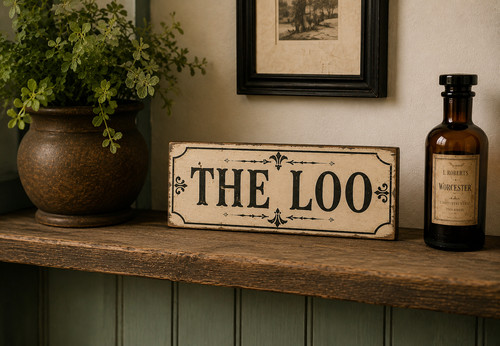 Loo sign vintage style