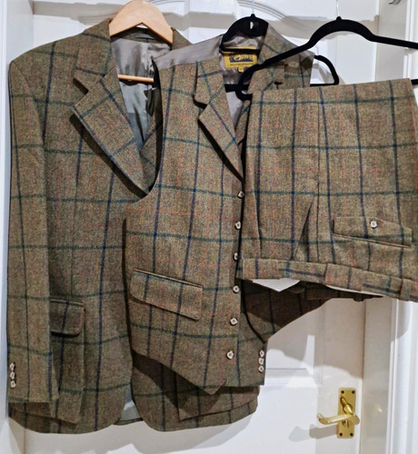 Men green suit - men's,