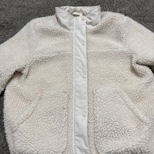  HOLLISTER cream FLUFFY JACKET
