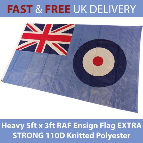 Raf flag 5ft 3ft ensign - x,