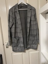 Ladies H&M Grey Checked Trench