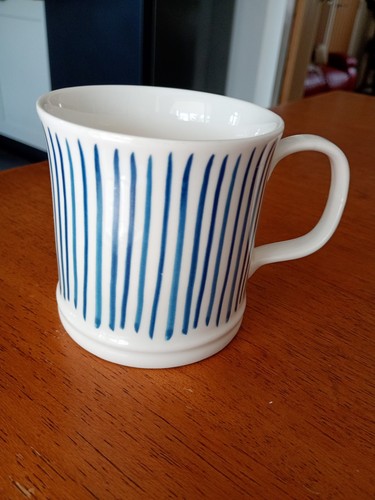 Blue white chunky - chunky, mug.