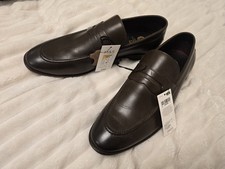 Marks And Spencer M&S Mens Leather Upper Shoes Size 10.5 Unworn With Tags