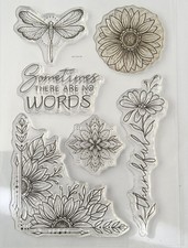 Woodware stamp Sunflower 6x4