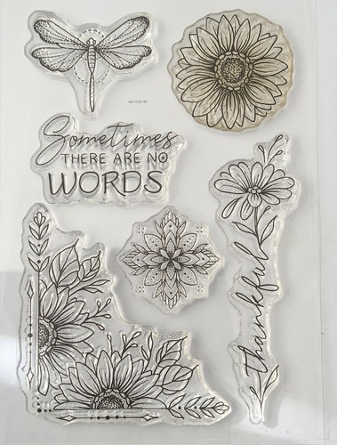 Woodware stamp sunflower - stamp,