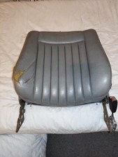 MERCEDES BENZ W126 W124 FRONT SEAT BACK LEATHER GREY