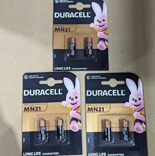 6 x Duracell MN21 A23 12V Alkaline Batteries 23A LRV08 K23A E23A V23GA 12 Volt