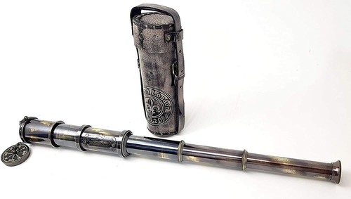 Vintage ship brass telescope - ship,
