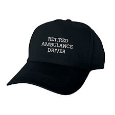 RETIRED AMBULANCE DRIVER PERSONALISED BASEBALL CAP GIFT RETIREMENT