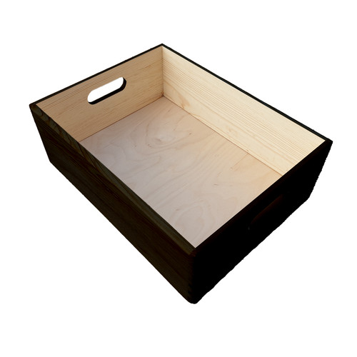 Large wooden box - wooden, /