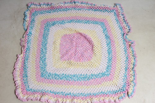 Vintage hand knitted crochet - knitted,